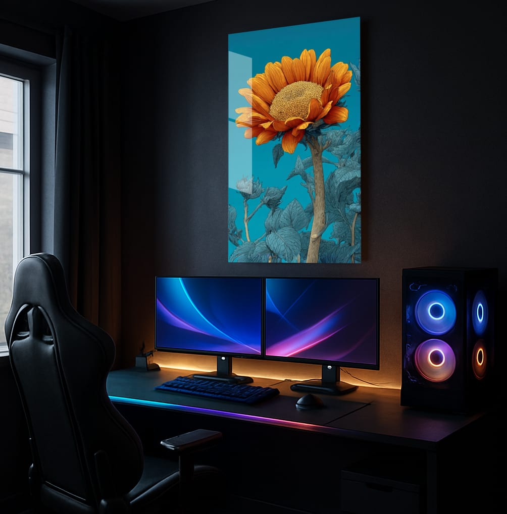 Floral Blue Dreams - Showcase Mockup