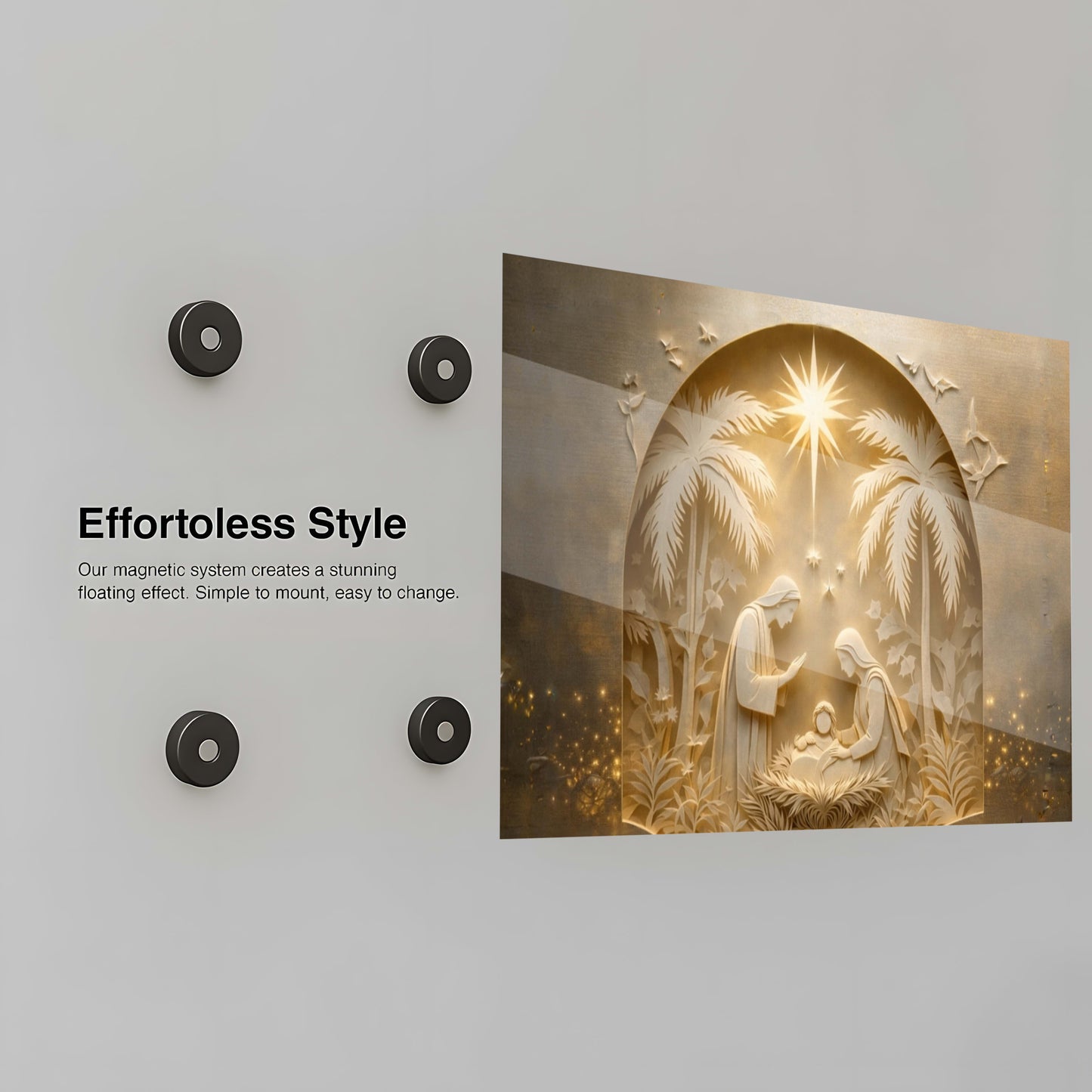 Holy Nativity: Jesus with Mary and Joseph - Installation Mockup