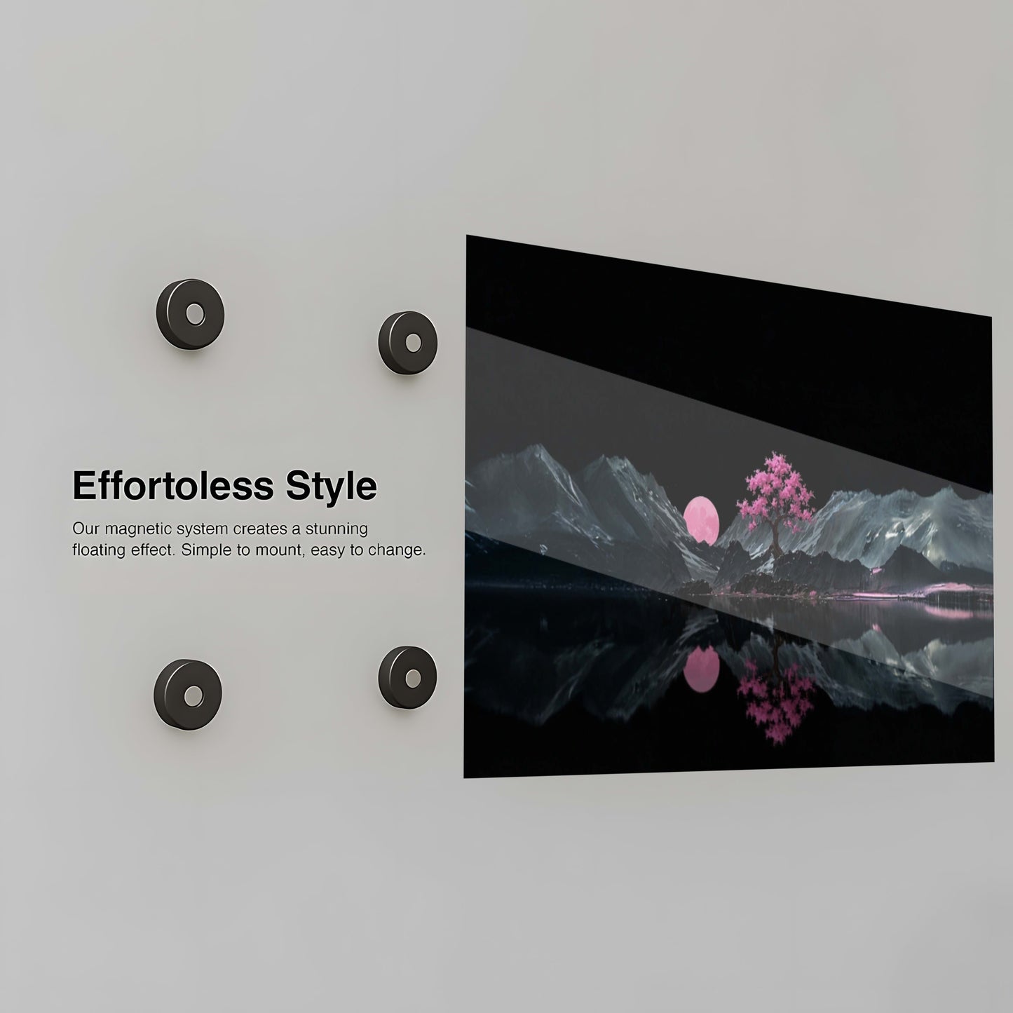 Pink Moon Serenity - Installation Mockup