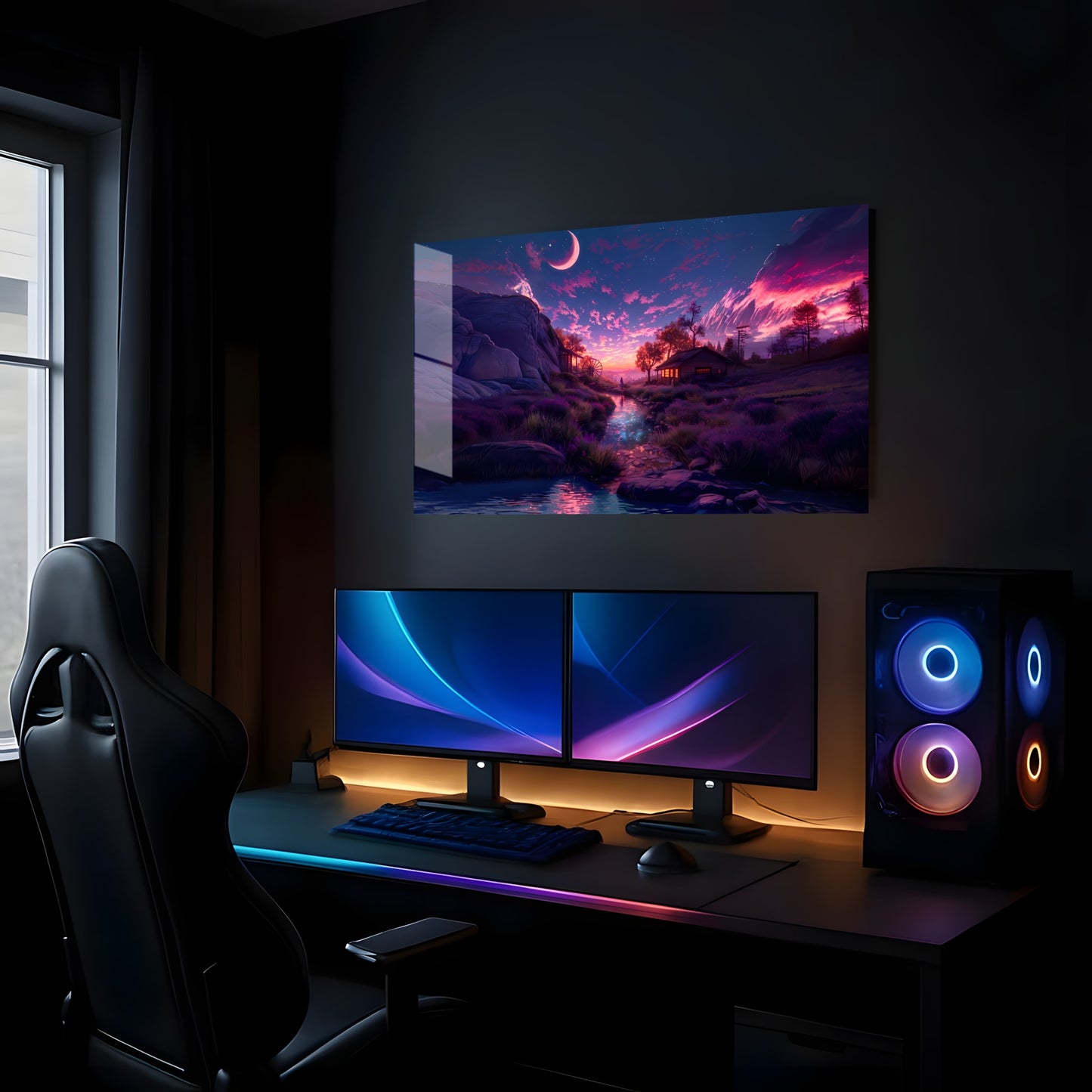 Moonlit Cabin Dreams - Lifestyle Mockup