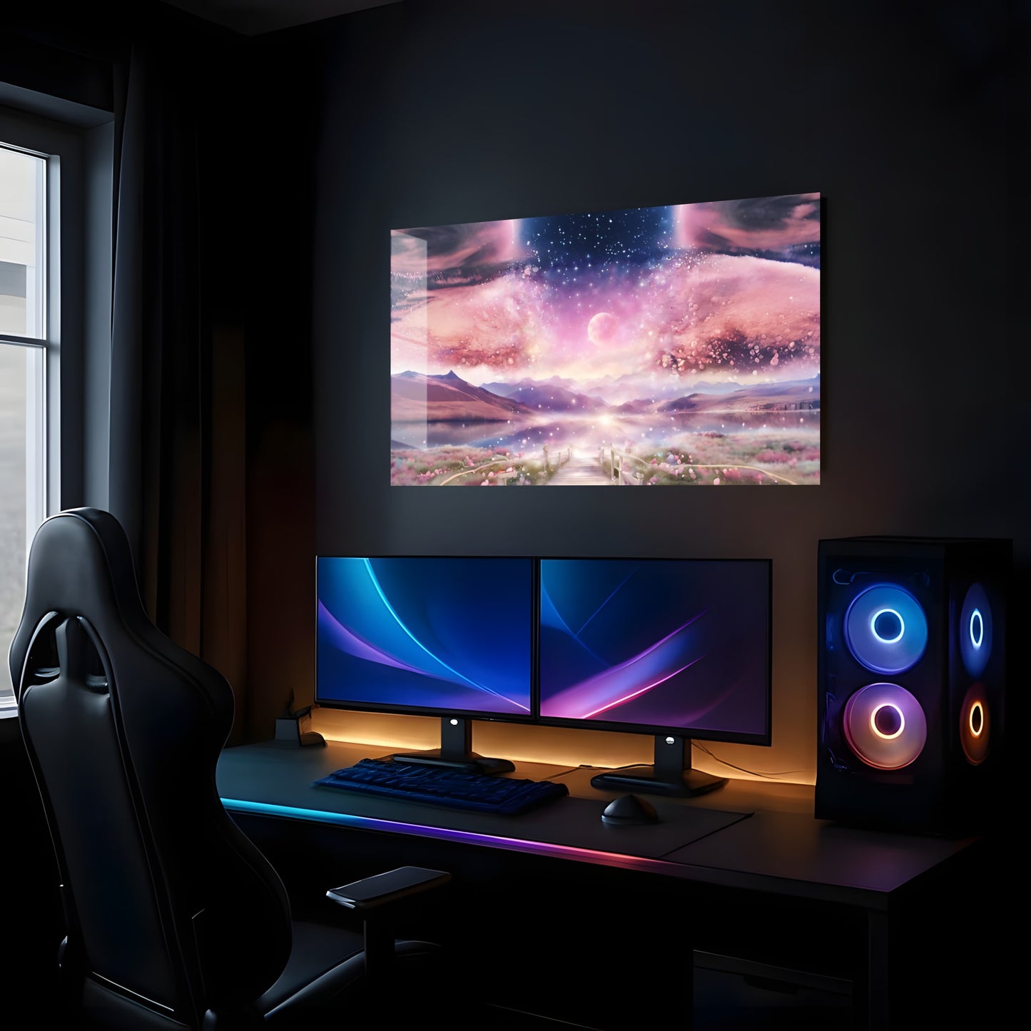 Dreamy Lake Bridge - Lifestyle Mockup