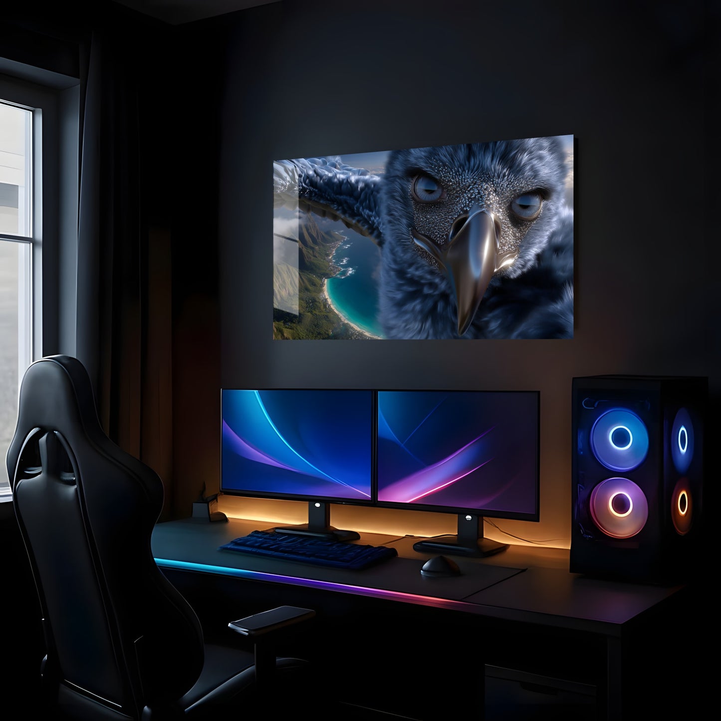 Oceanic Raptor View - Lifestyle Mockup