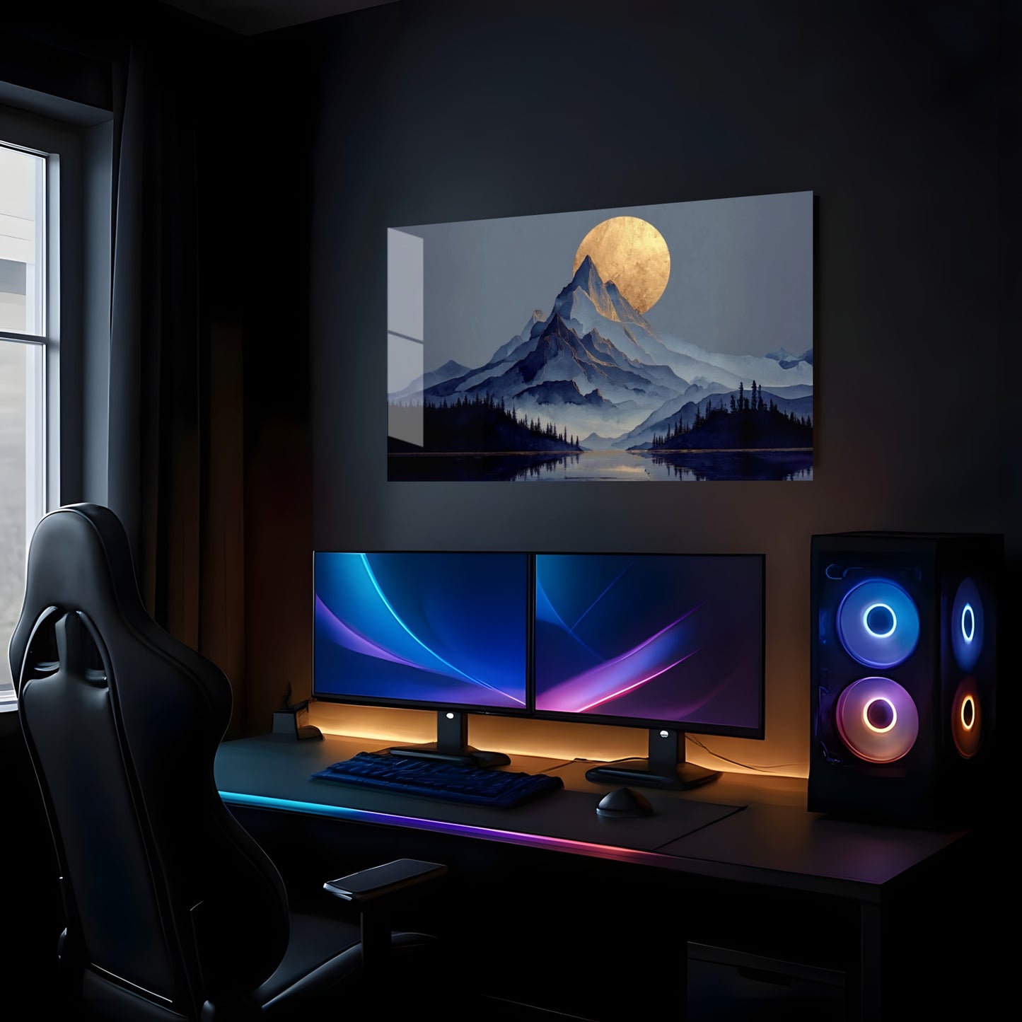 Golden Moon Peaks - Showcase Mockup