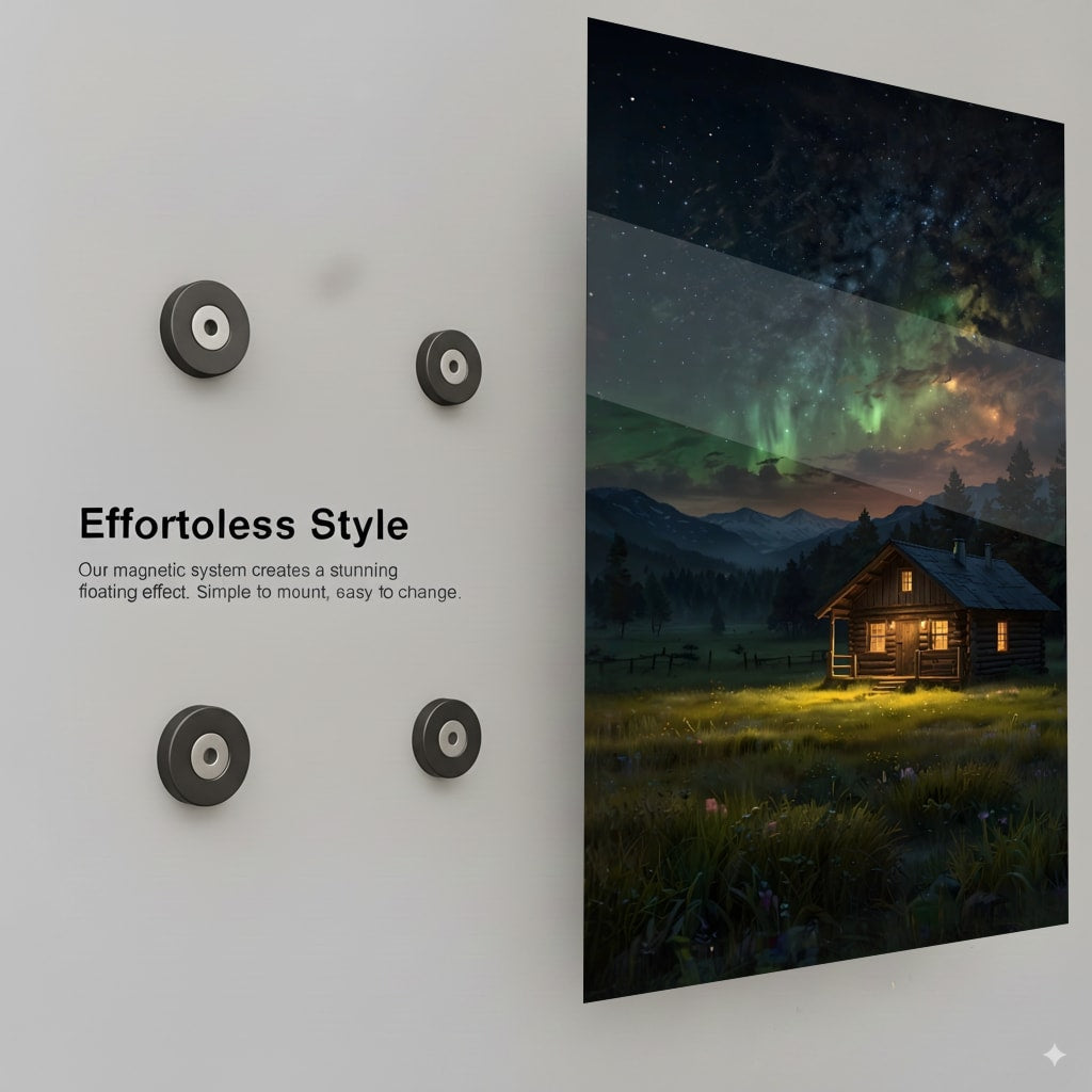 Cozy Cabin Night - Installation Mockup