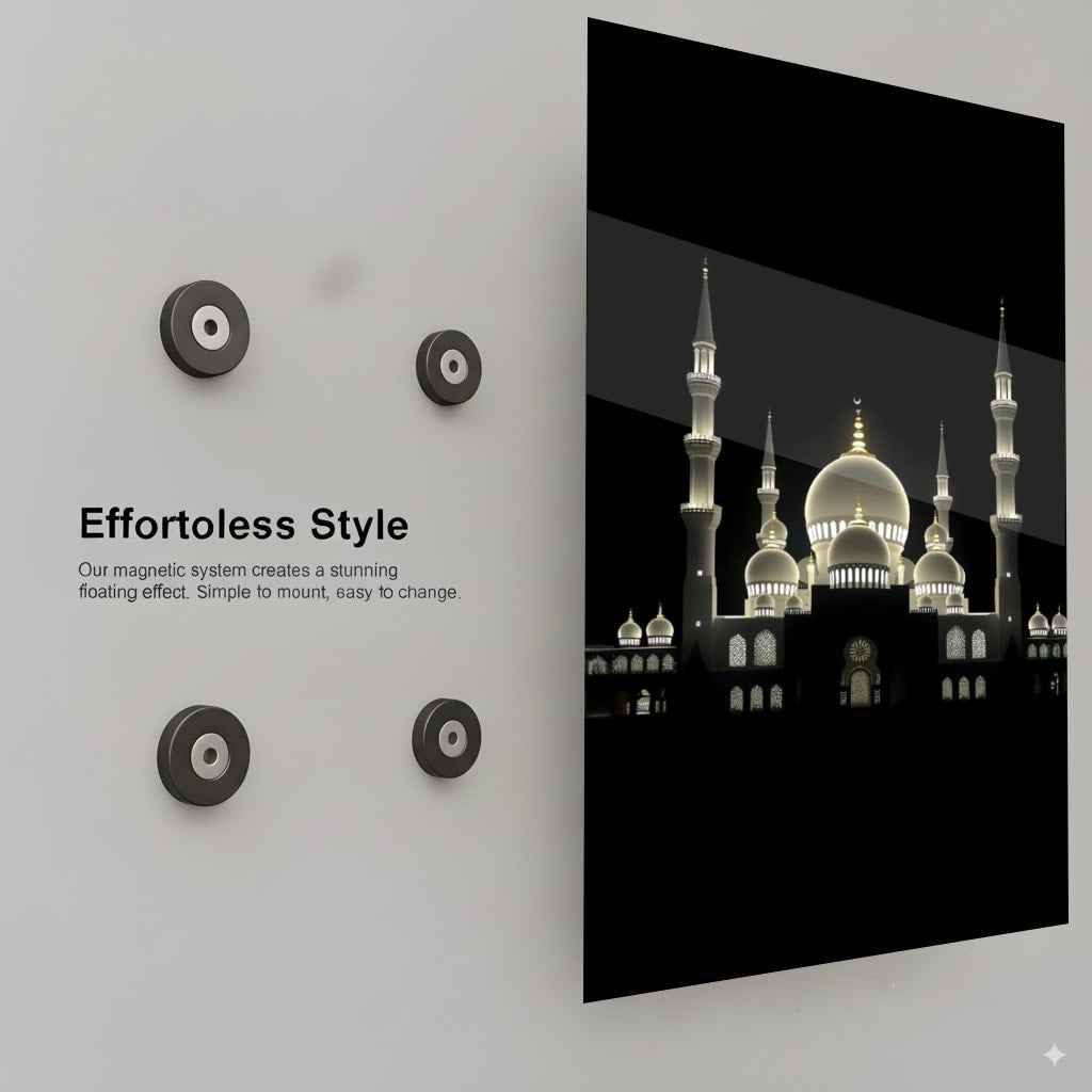 Illuminated Grand Mosque - Installation Mockup