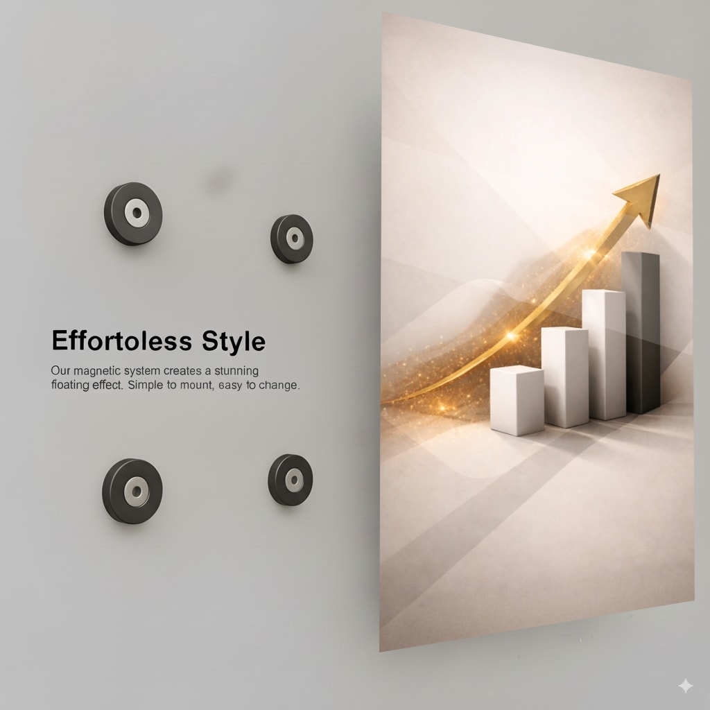 Ascending Golden Growth - Installation Mockup