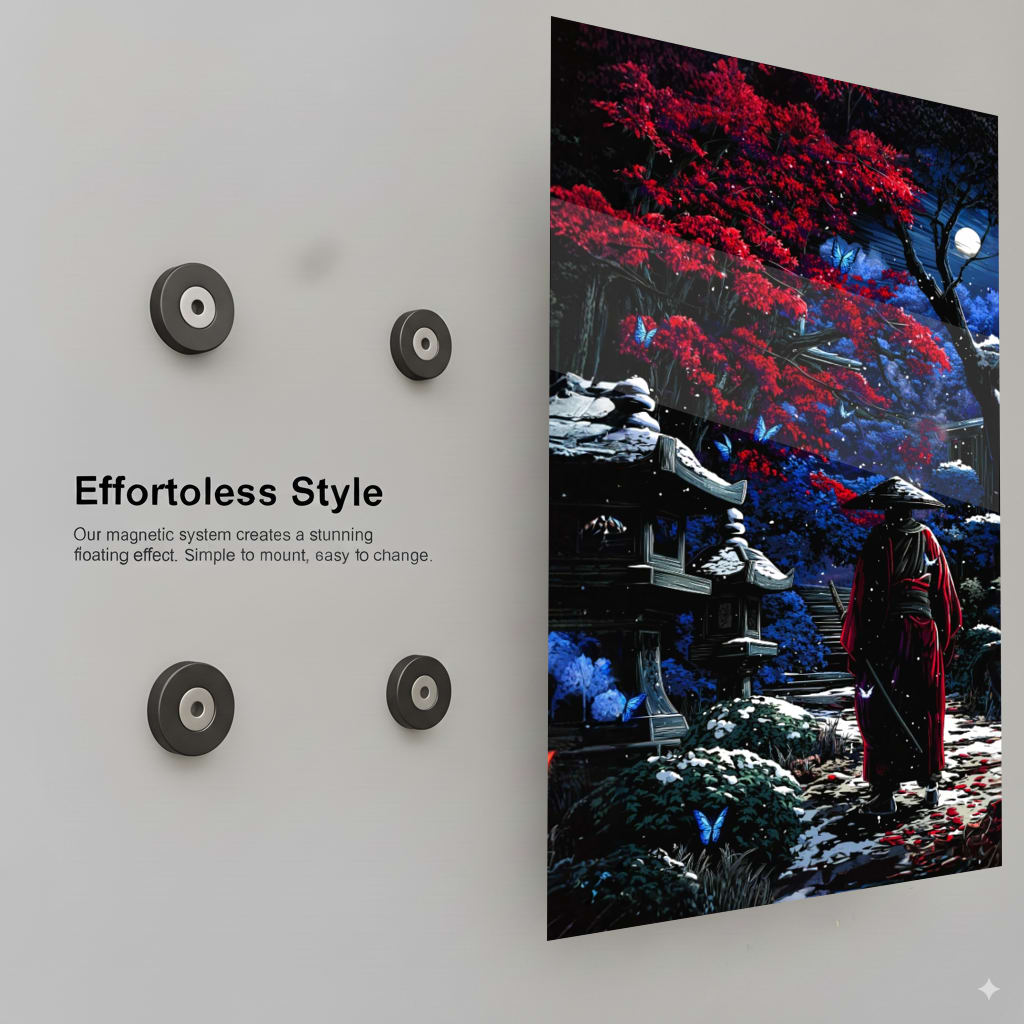 Crimson Moon Serenity - Installation Mockup