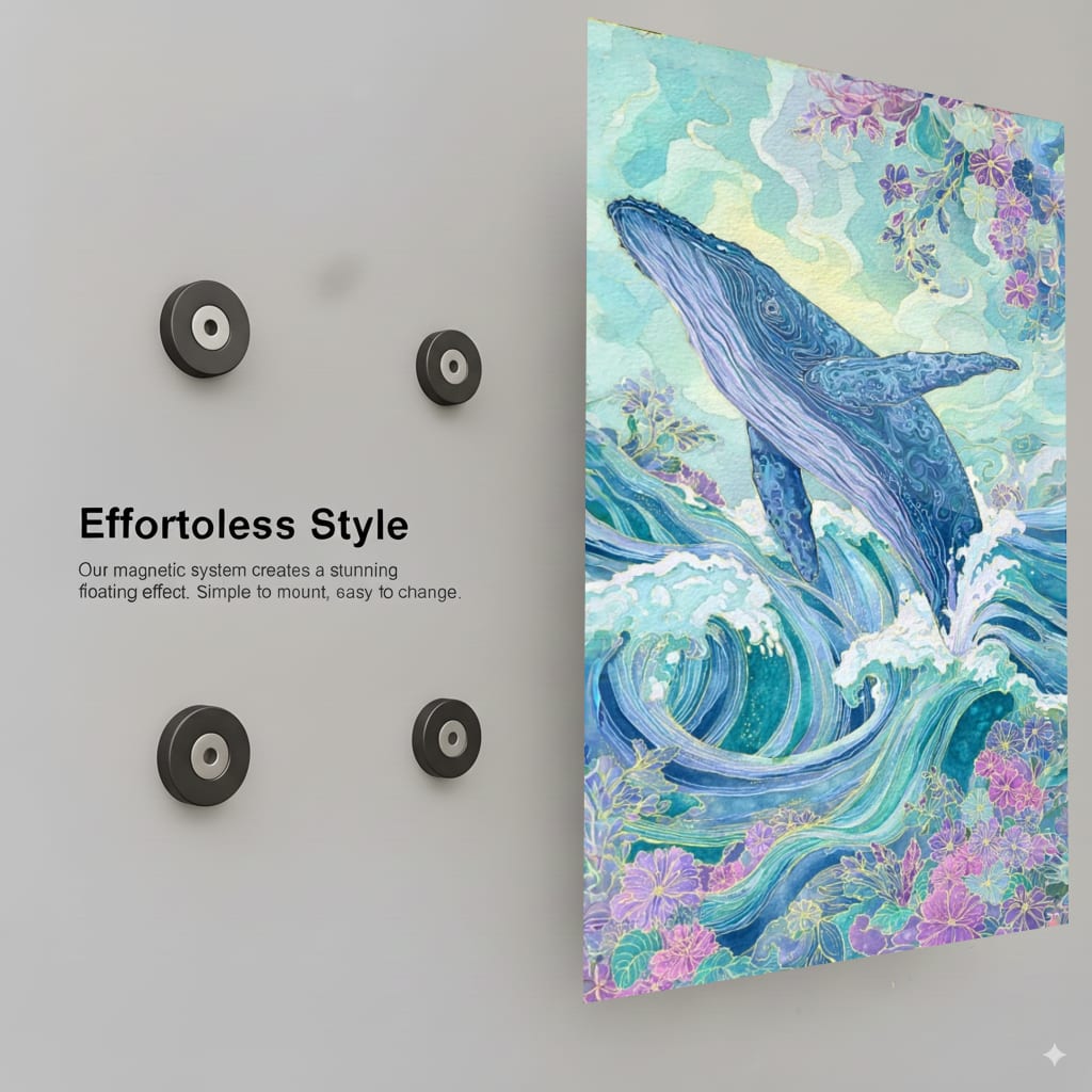 Majestic Whale Leap - Installation Mockup