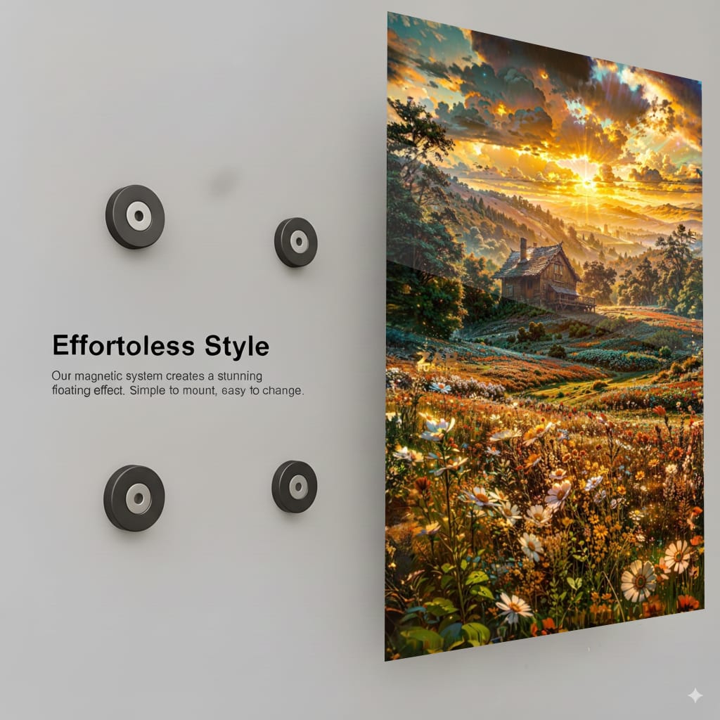 Golden Meadow Sunrise - Installation Mockup