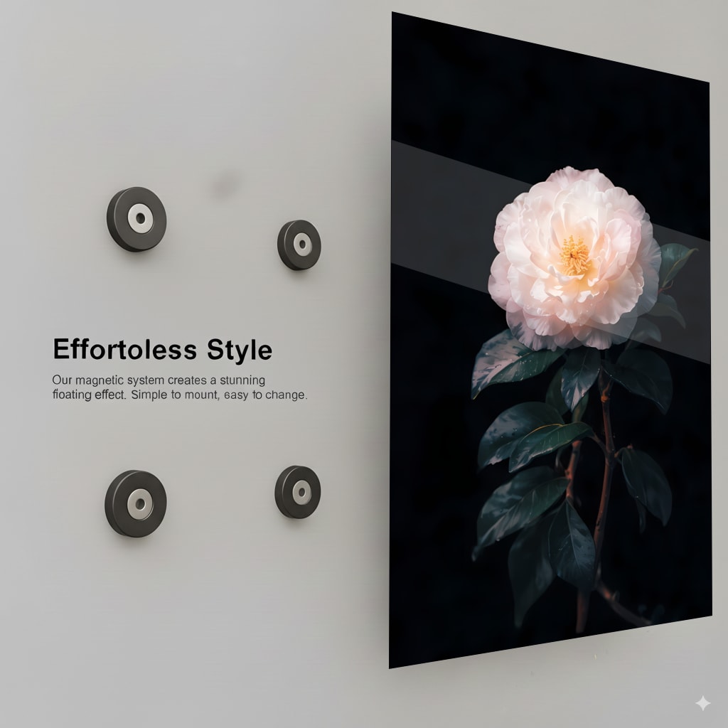 Elegant Floral Beauty - Installation Mockup