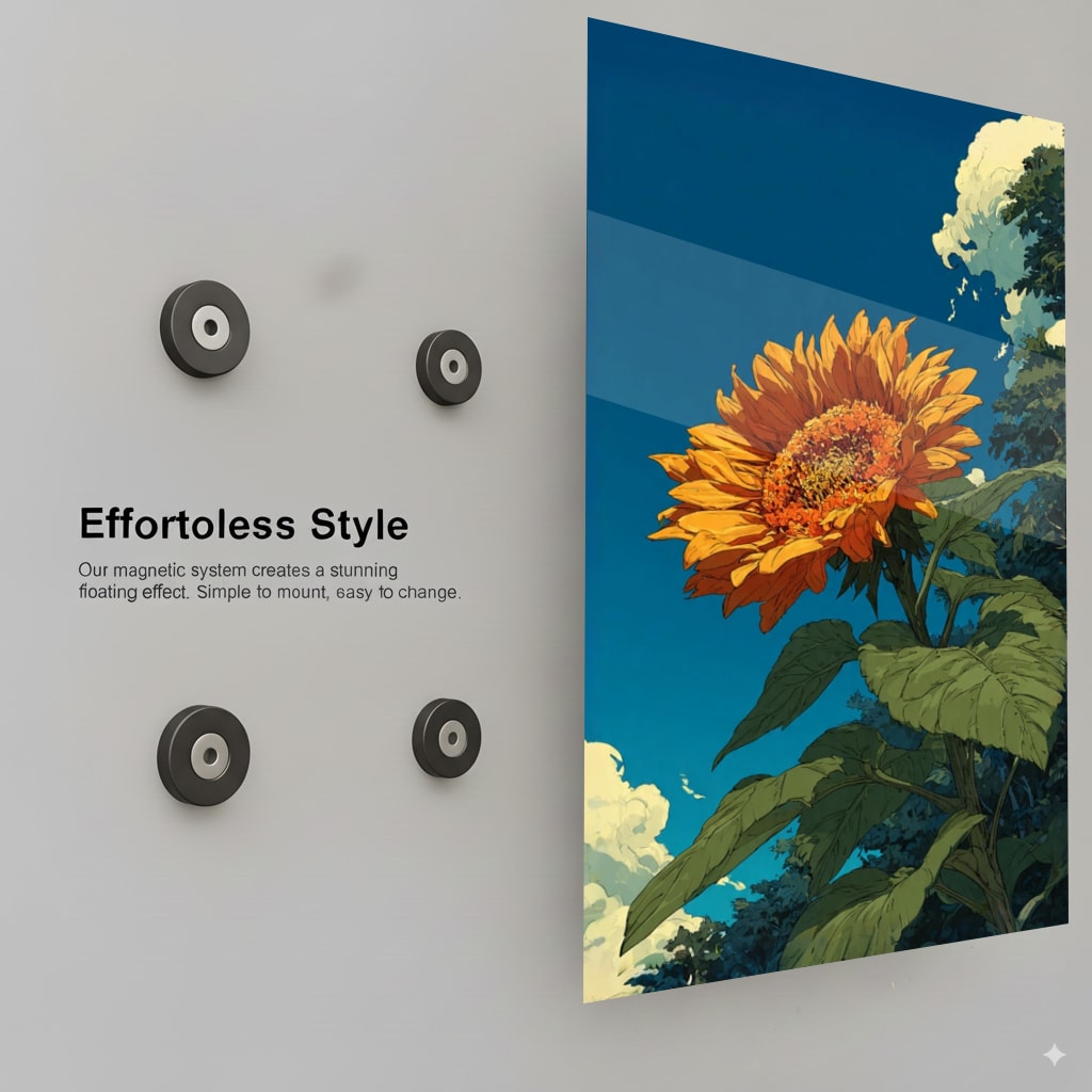 Sunflower Summer Bloom - Installation Mockup