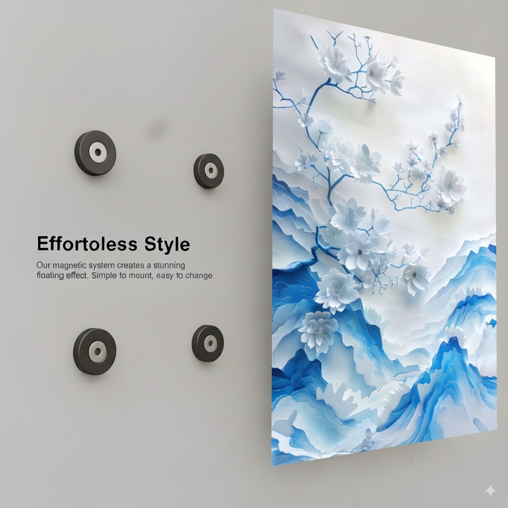 Ethereal Blue Peaks - Installation Mockup