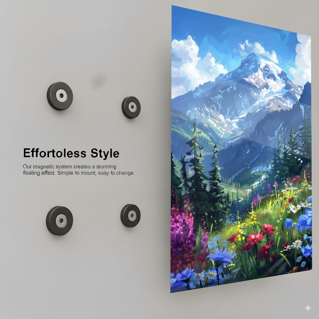Mountain Floral Bloom - Installation Mockup