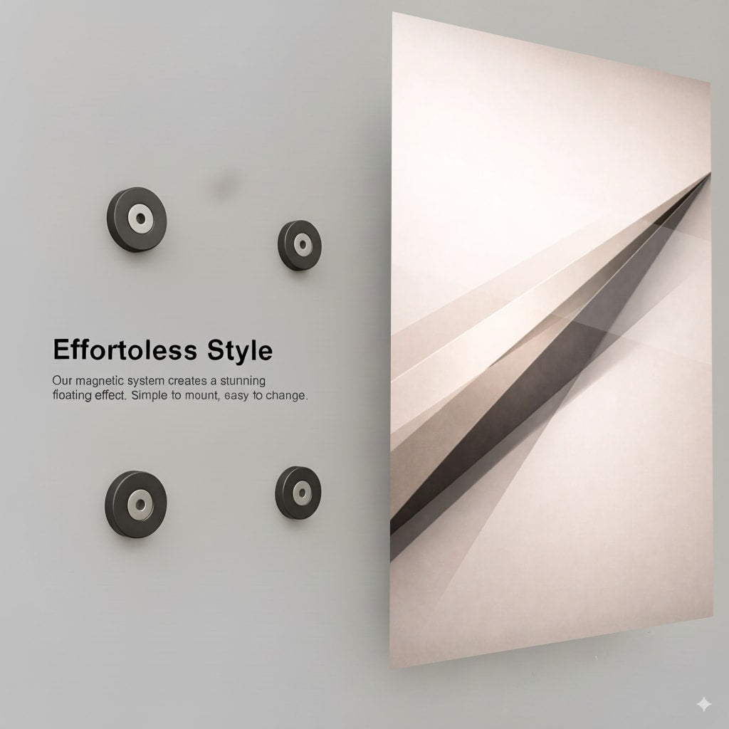 Ascending Metallic Shard - Installation Mockup