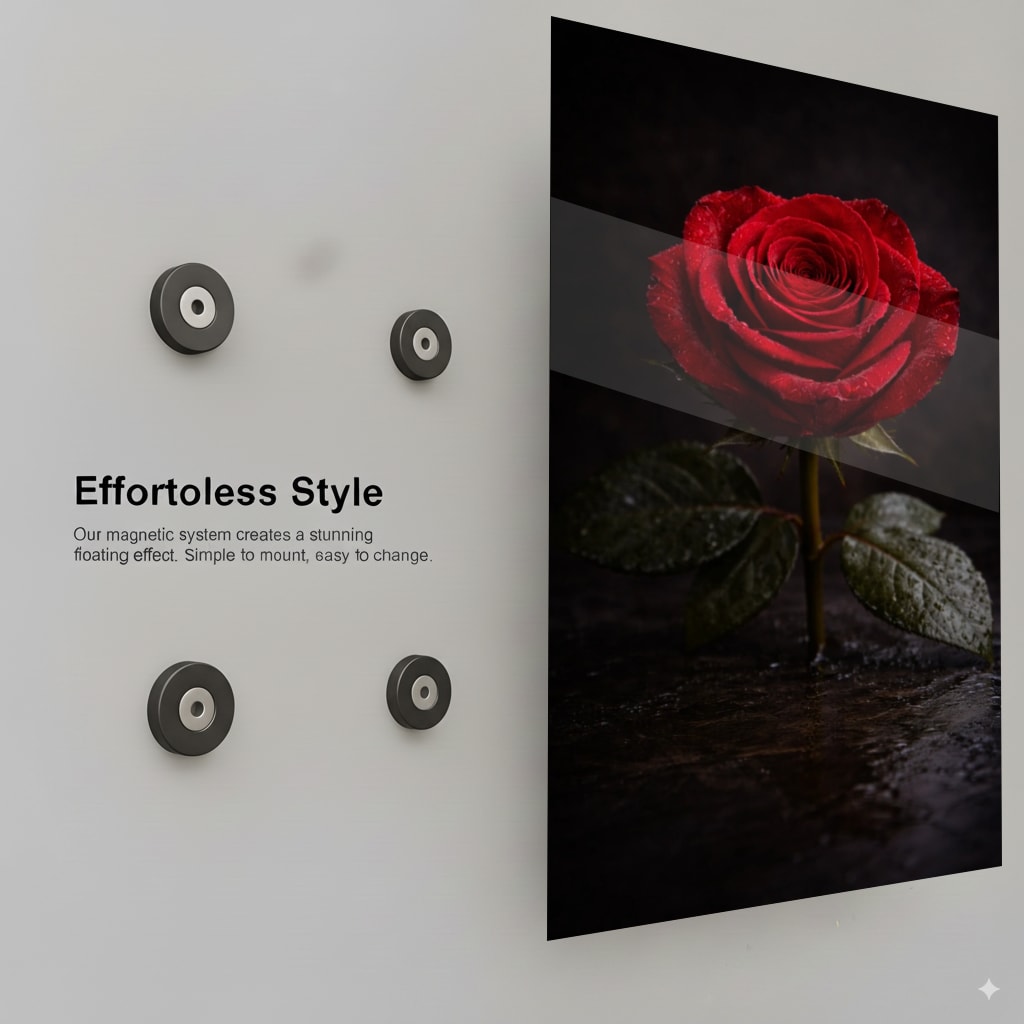 Velvet Red Bloom - Installation Mockup