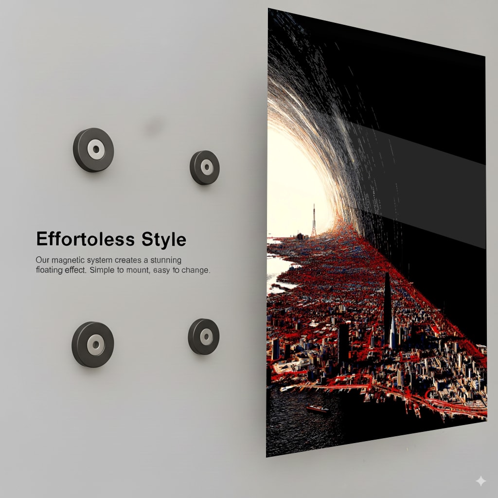 City Vortex Black - Installation Mockup