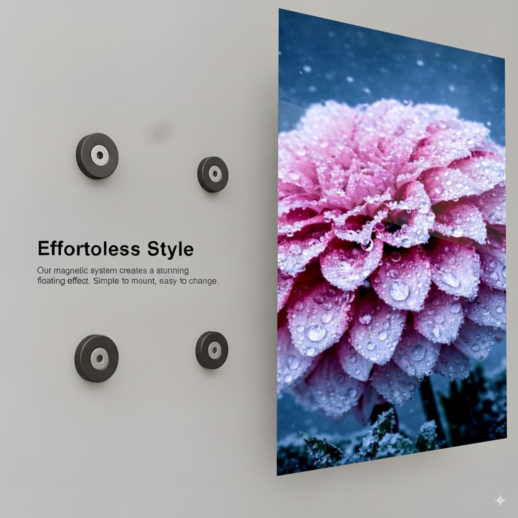 Frozen Floral Beauty - Installation Mockup