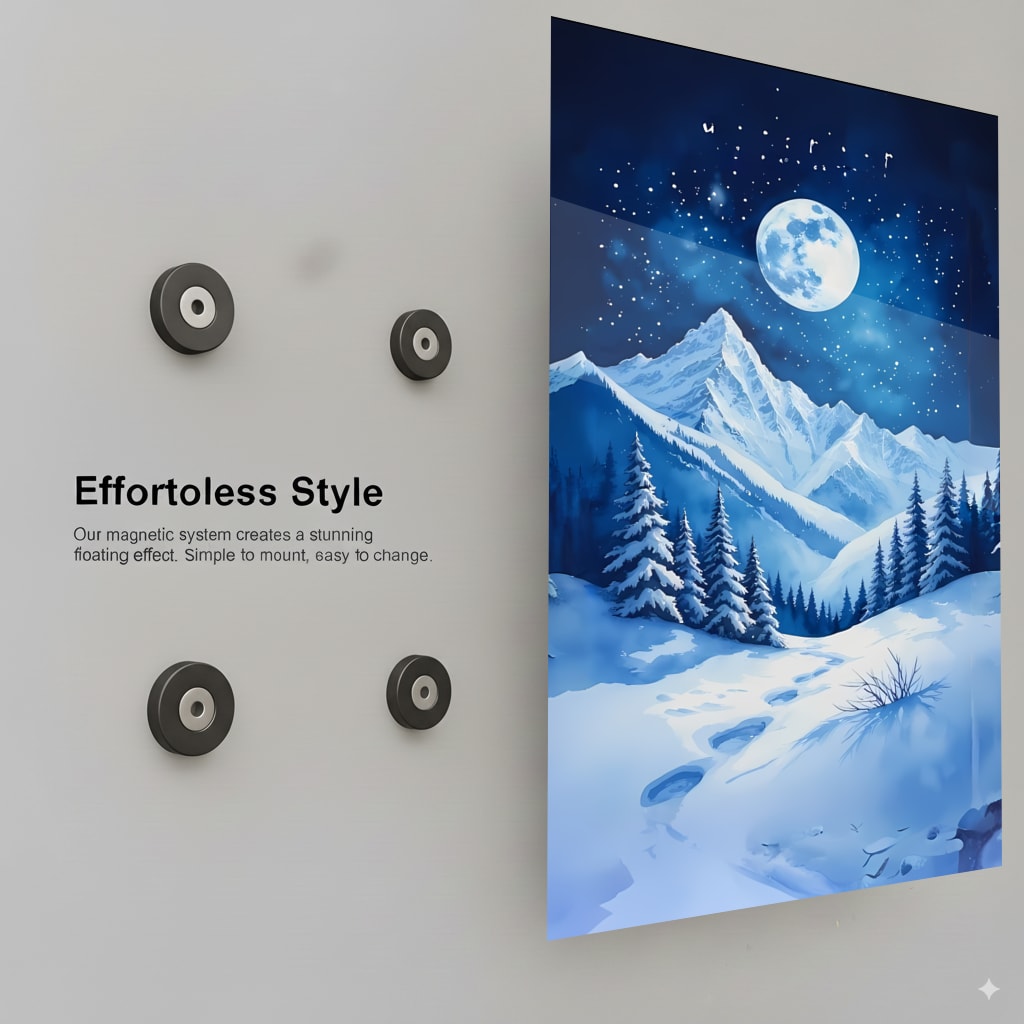 Lunar Mountain Scene - Installation Mockup