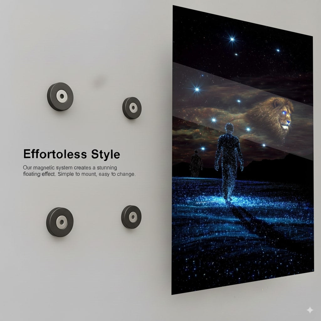 Cosmic Lion Ascent - Installation Mockup