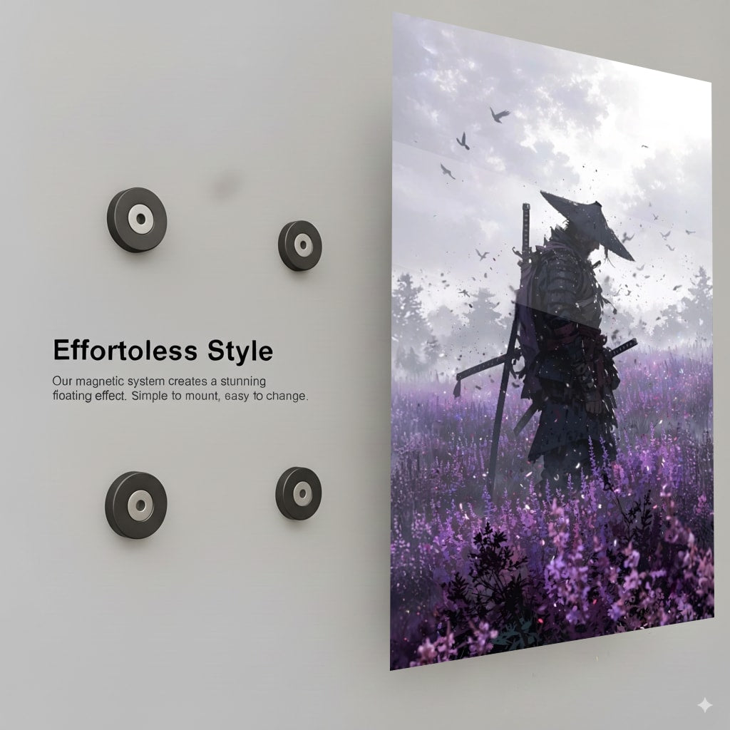 Lavender Samurai Serenity - Installation Mockup