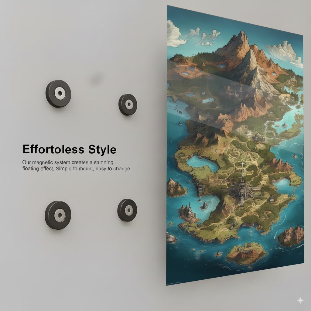 Cartographer's Dream Landscape - Installation Mockup