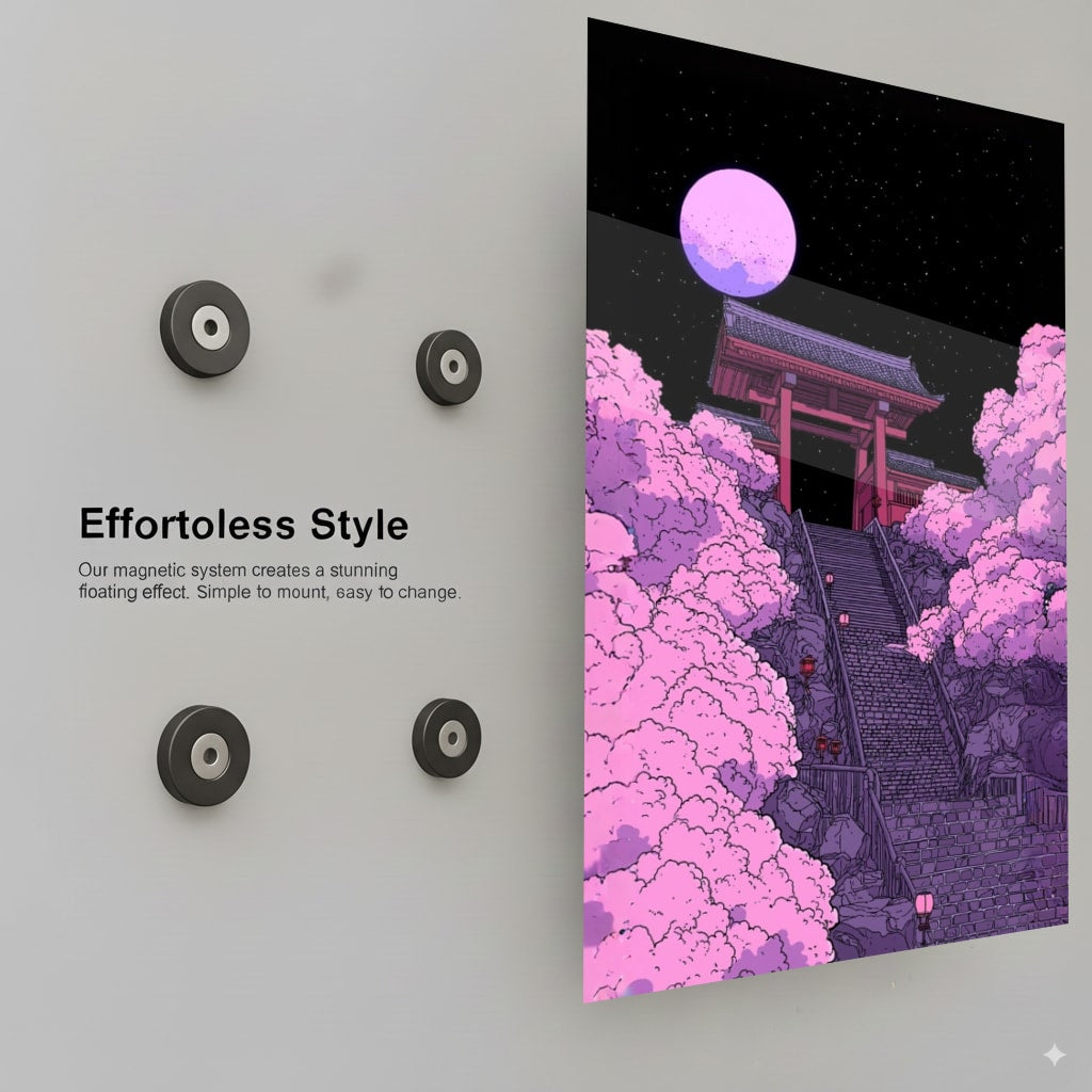 Pink Moon Serenity - Installation Mockup