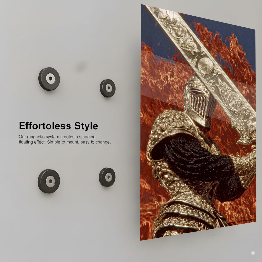 Golden Wolf Knight - Installation Mockup