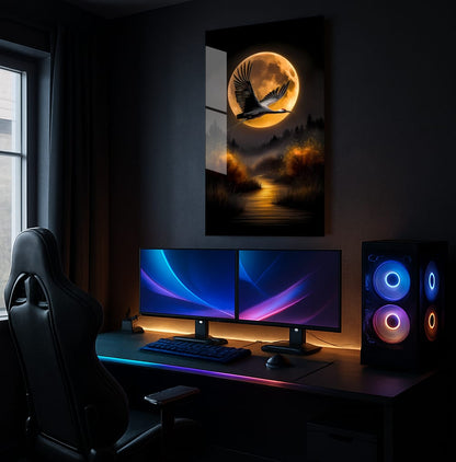 Lunar Crane Flight - Lifestyle Mockup