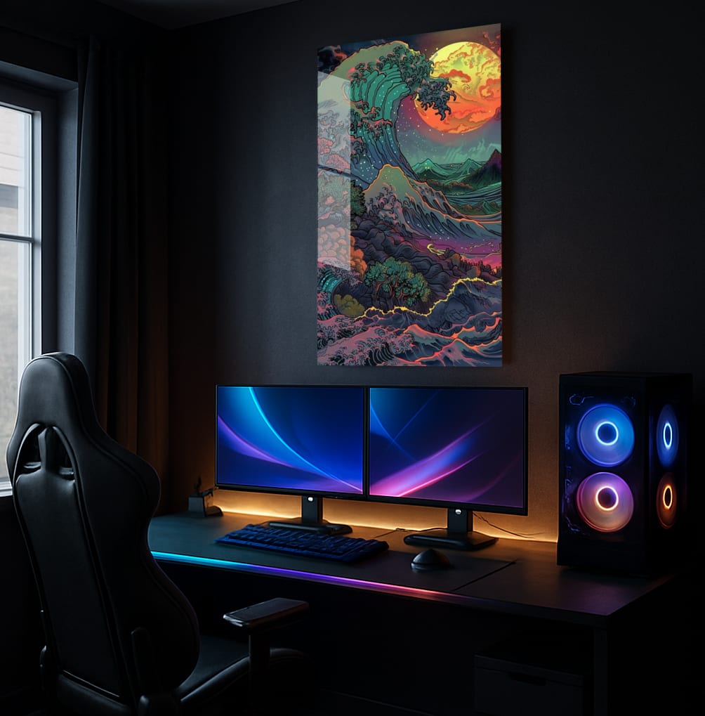 Ocean's Lunar Fury - Showcase Mockup