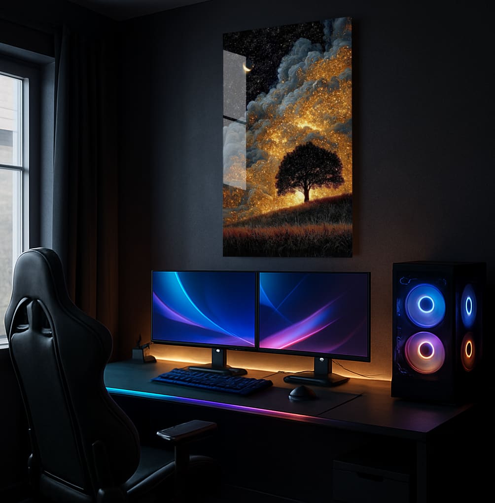 Celestial Glow Night - Showcase Mockup