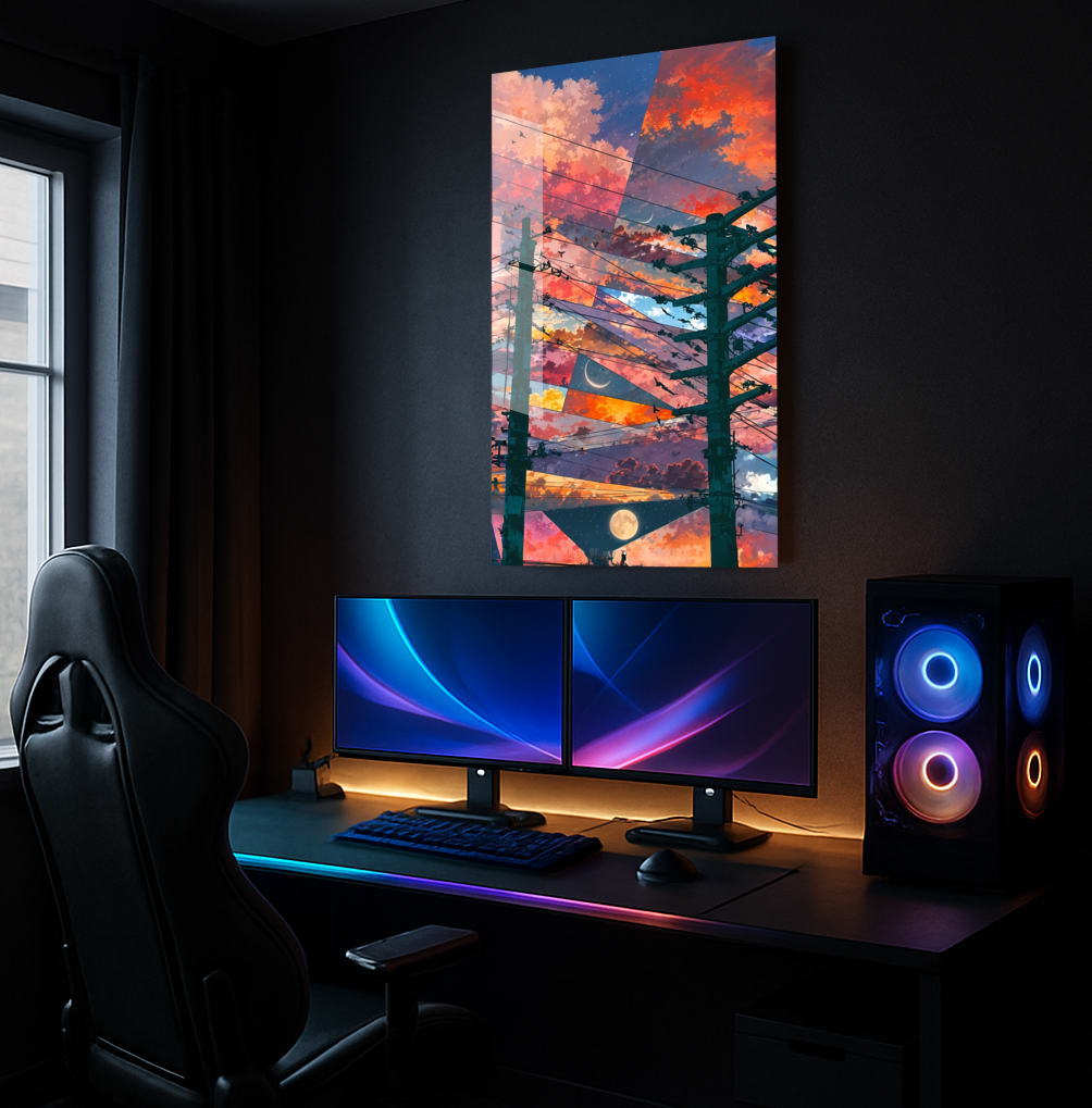 Electric Sky Fragments - Lifestyle Mockup