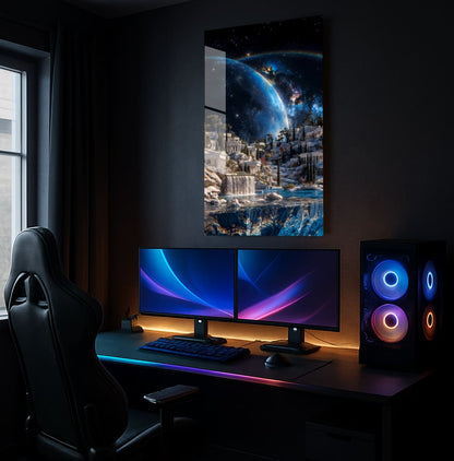 Celestial Cityscape Dream - Lifestyle Mockup