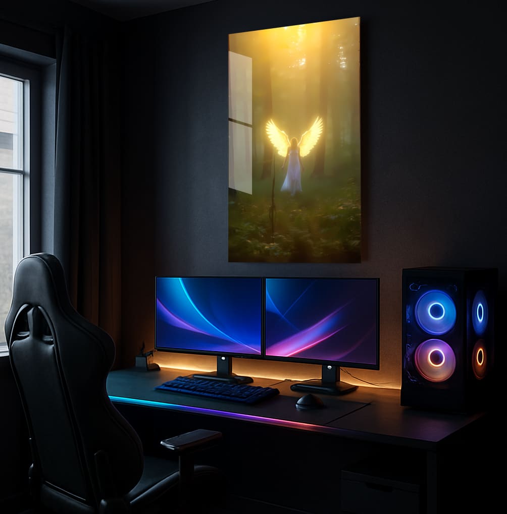 Angelic Forest Glow - Showcase Mockup