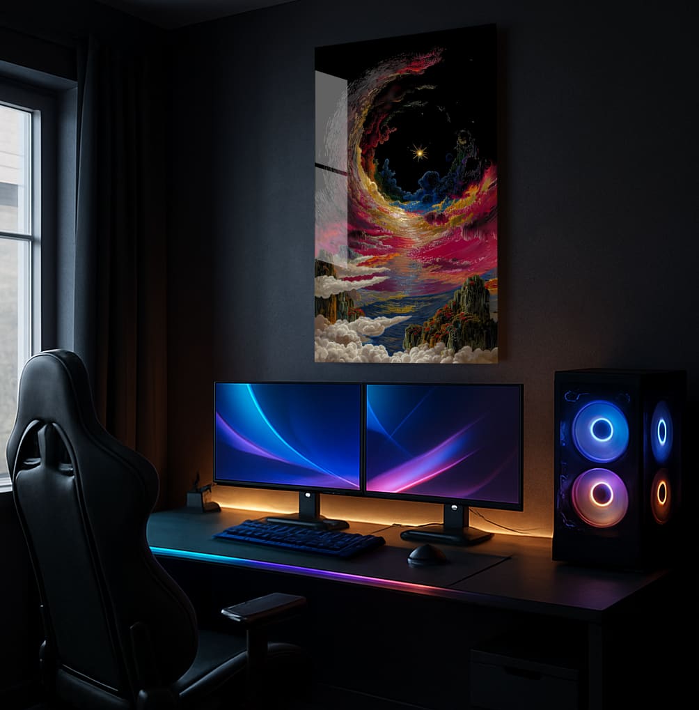 Ethereal Cosmic Vista - Lifestyle Mockup