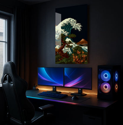 Pixelated Tsunami Dream - Lifestyle Mockup