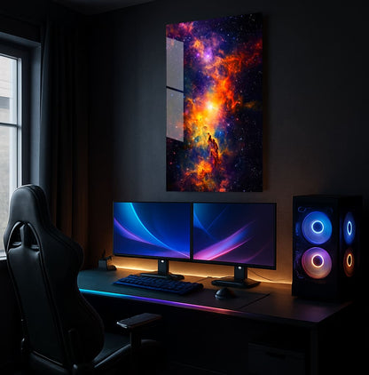 Cosmic Nebula Blaze - Showcase Mockup