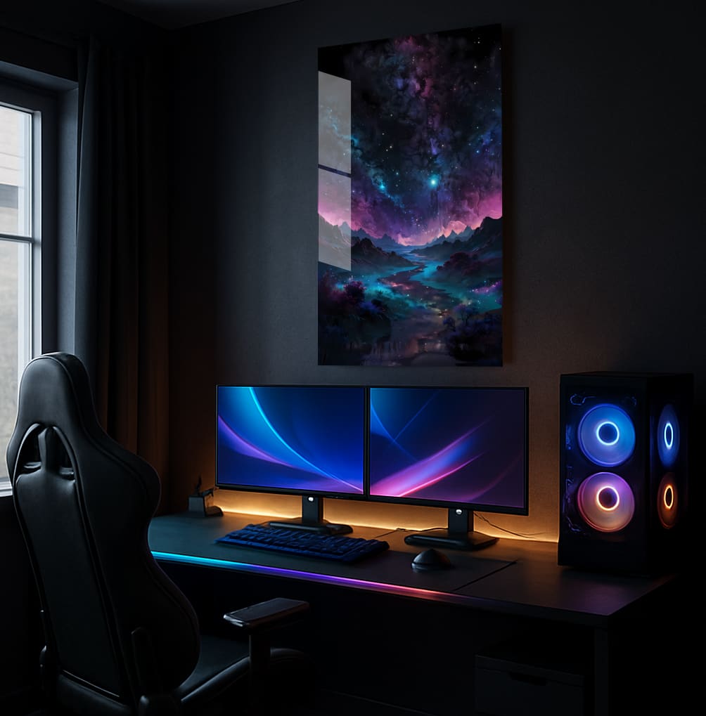 Cosmic Valley View - Lifestyle Mockup