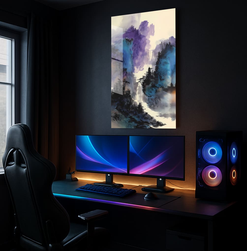 Painted Mountain Vista - Showcase Mockup