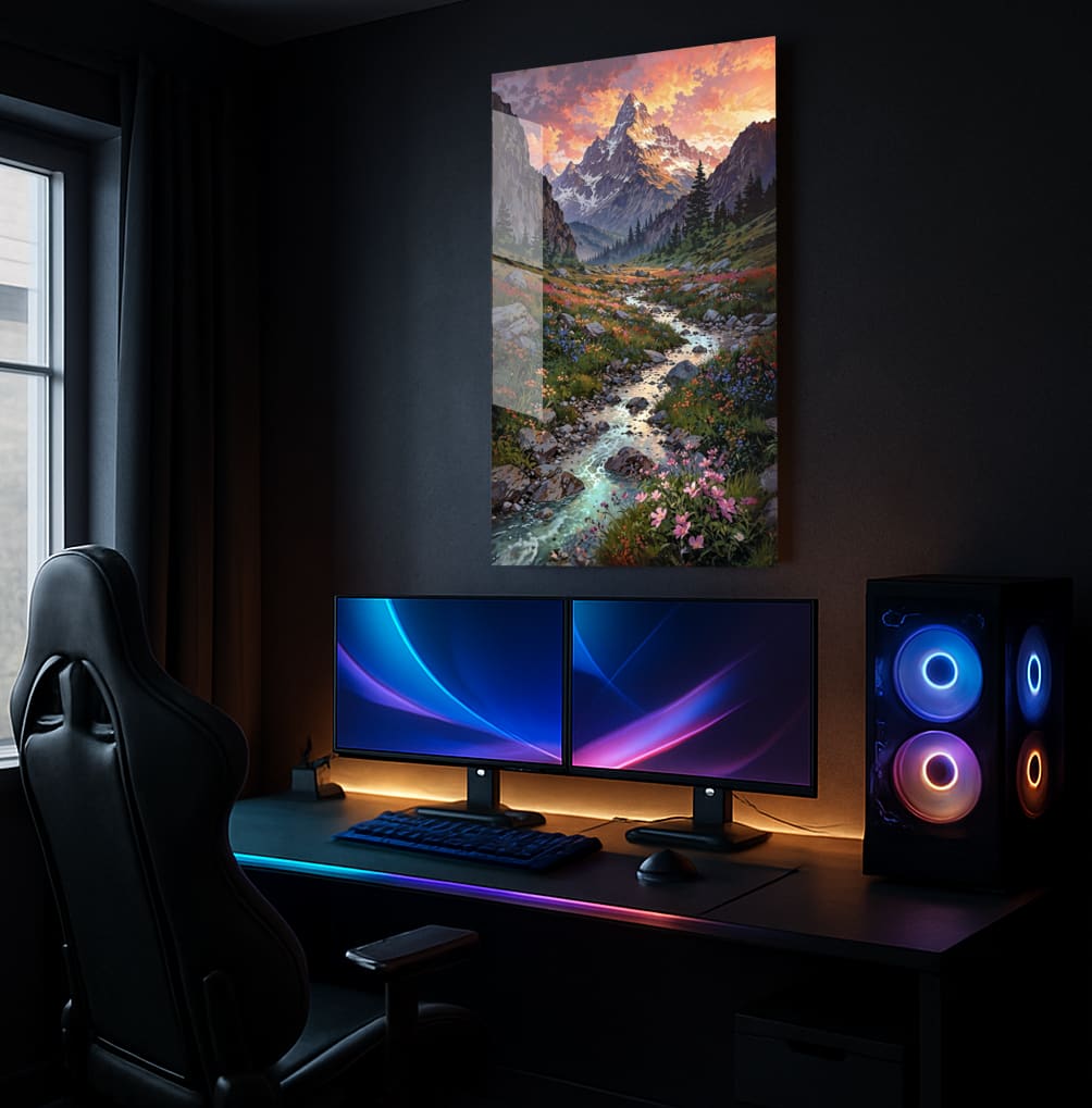 Mountain Serenity Stream - Showcase Mockup