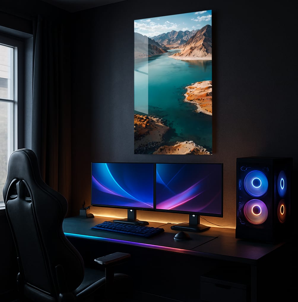 Turquoise Serenity Vista - Showcase Mockup