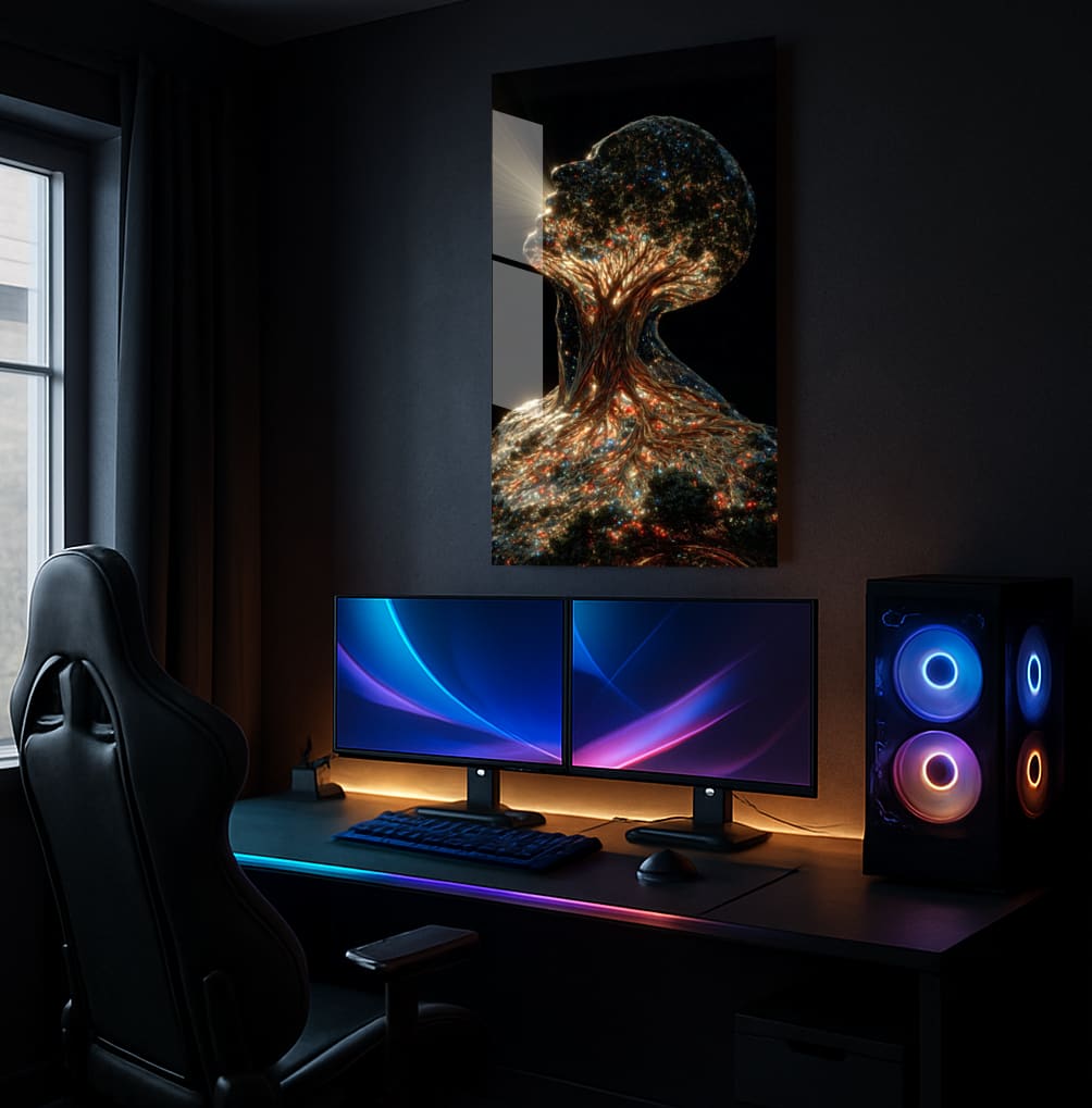 Cosmic Tree Being - Showcase Mockup