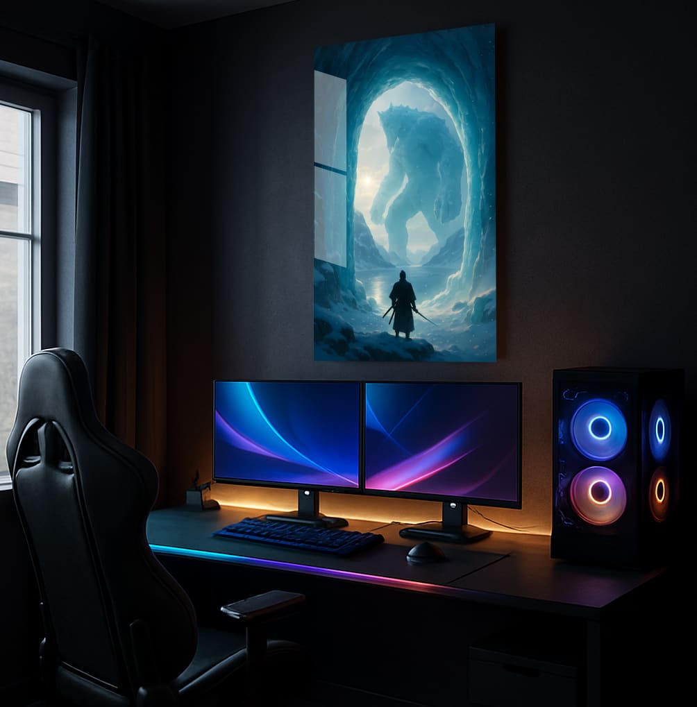 Frozen Giant's Stare - Showcase Mockup