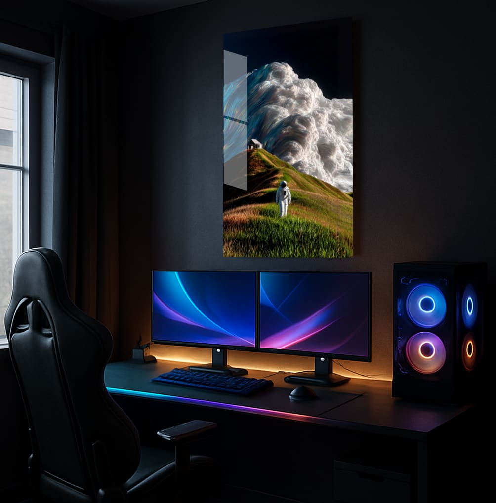 Astronaut's Surreal Horizon - Showcase Mockup