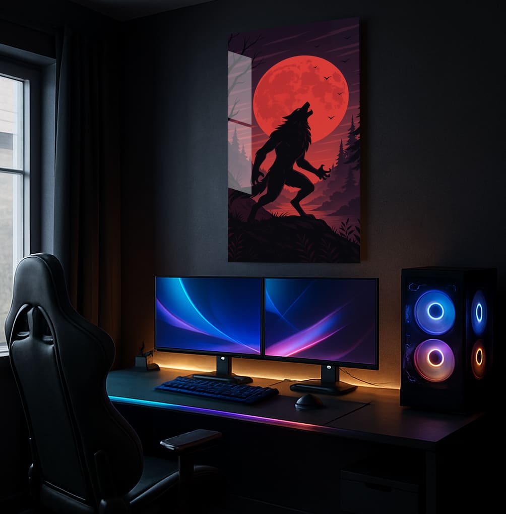 Werewolf Lunar Howl - Lifestyle Mockup
