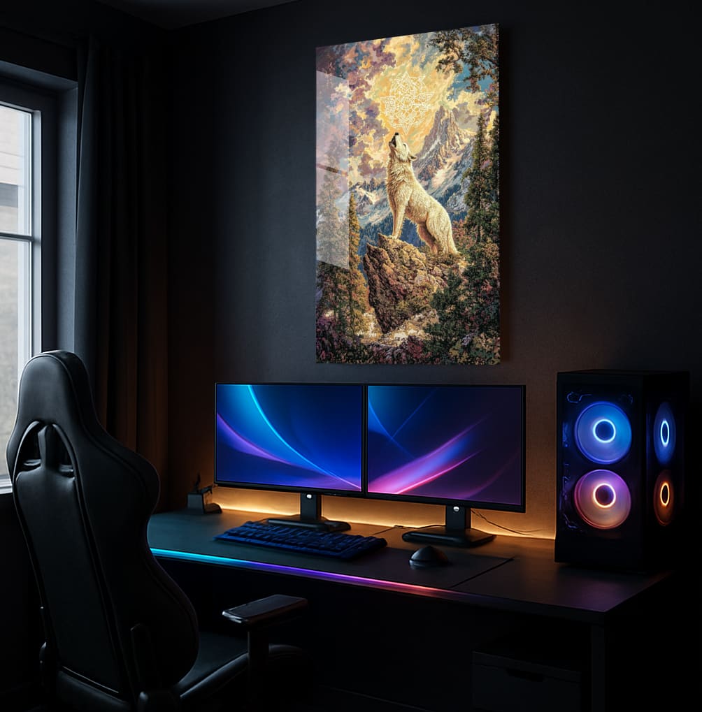 Mystical Wolf's Call - Showcase Mockup