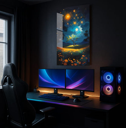 Luminous Tranquil Night - Showcase Mockup