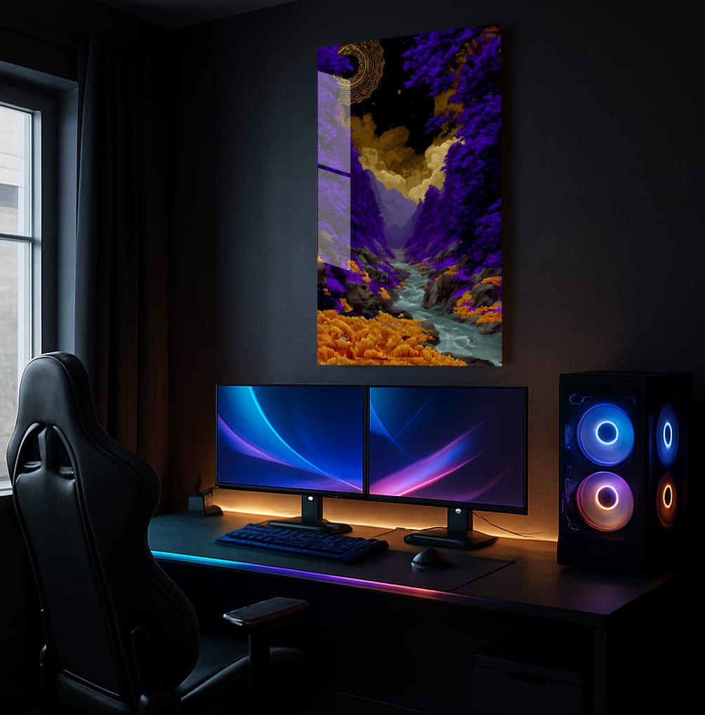 Enchanted Purple Stream - Lifestyle Mockup