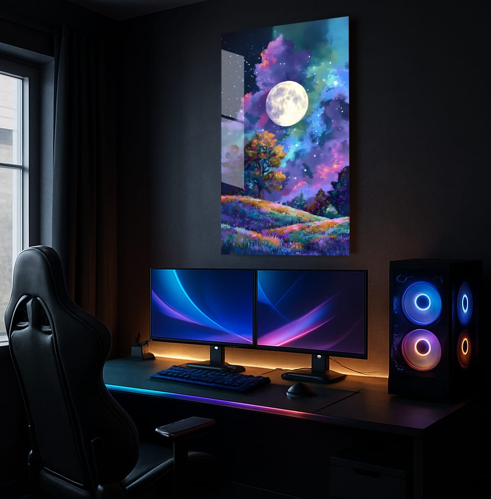 Lunar Whispers Dreamscape - Lifestyle Mockup