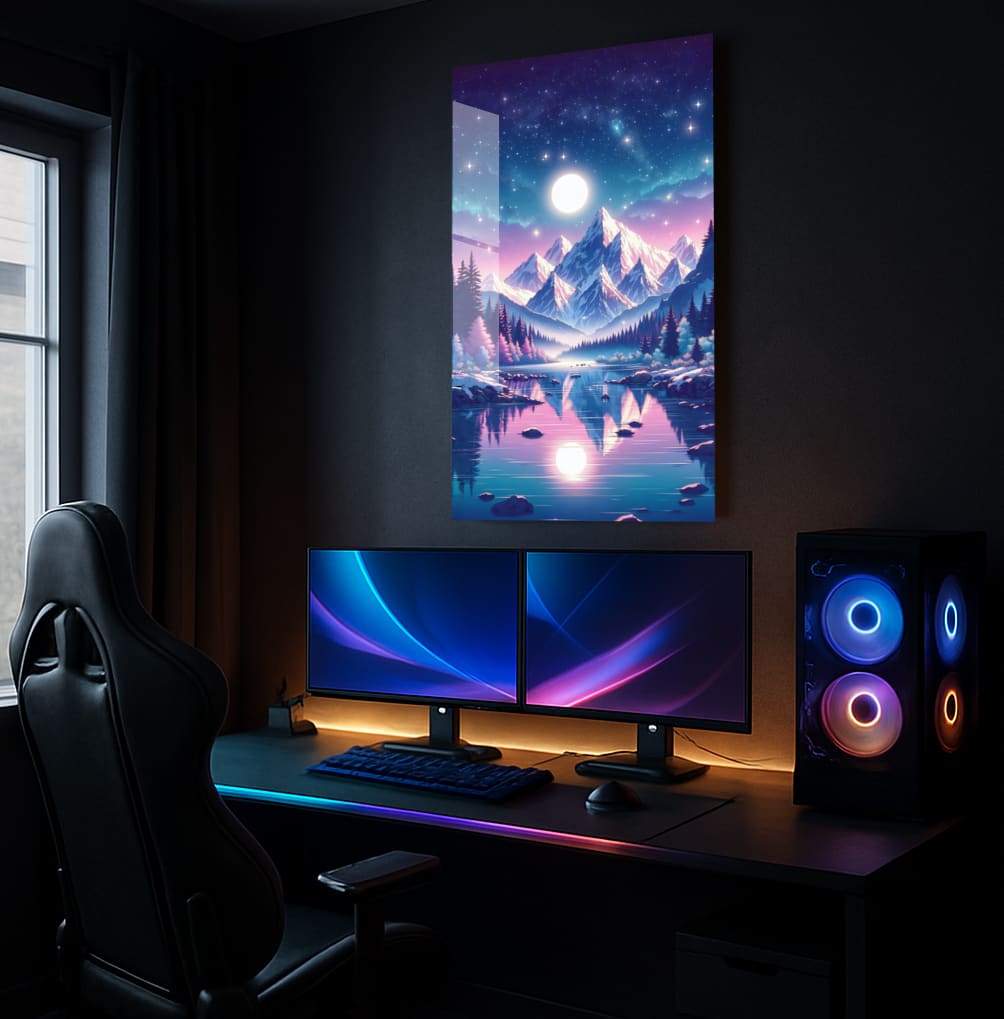 Mountain Moon River - Lifestyle Mockup