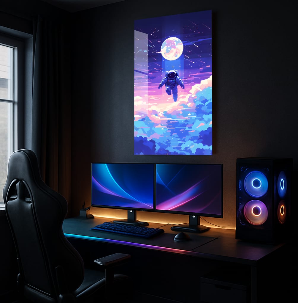 Lunar Pixel Dream - Lifestyle Mockup